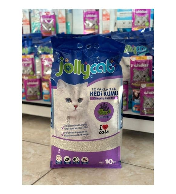 JollyCat Lavantalı Bentonit Kedi Kumu 10L - 1