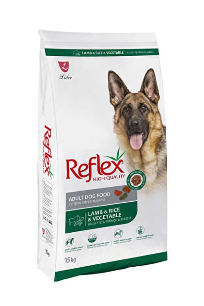 Reflex Kuzu Etli Pirinçli Sebzeli Yetişkin Köpek Maması 15kg - 1