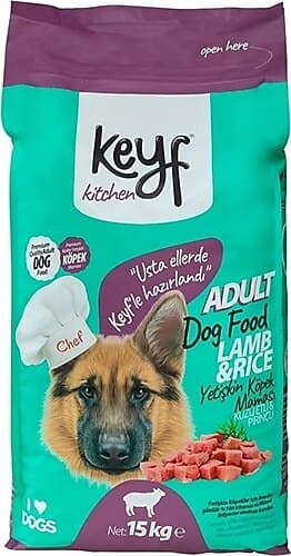 Keyf Kuzu Etli Pirinçli Yetişkin Köpek Maması 15kg - 1