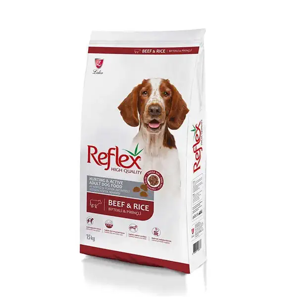 Reflex Biftekli Pirinçli Yetişkin Köpek Maması 15kg - 1