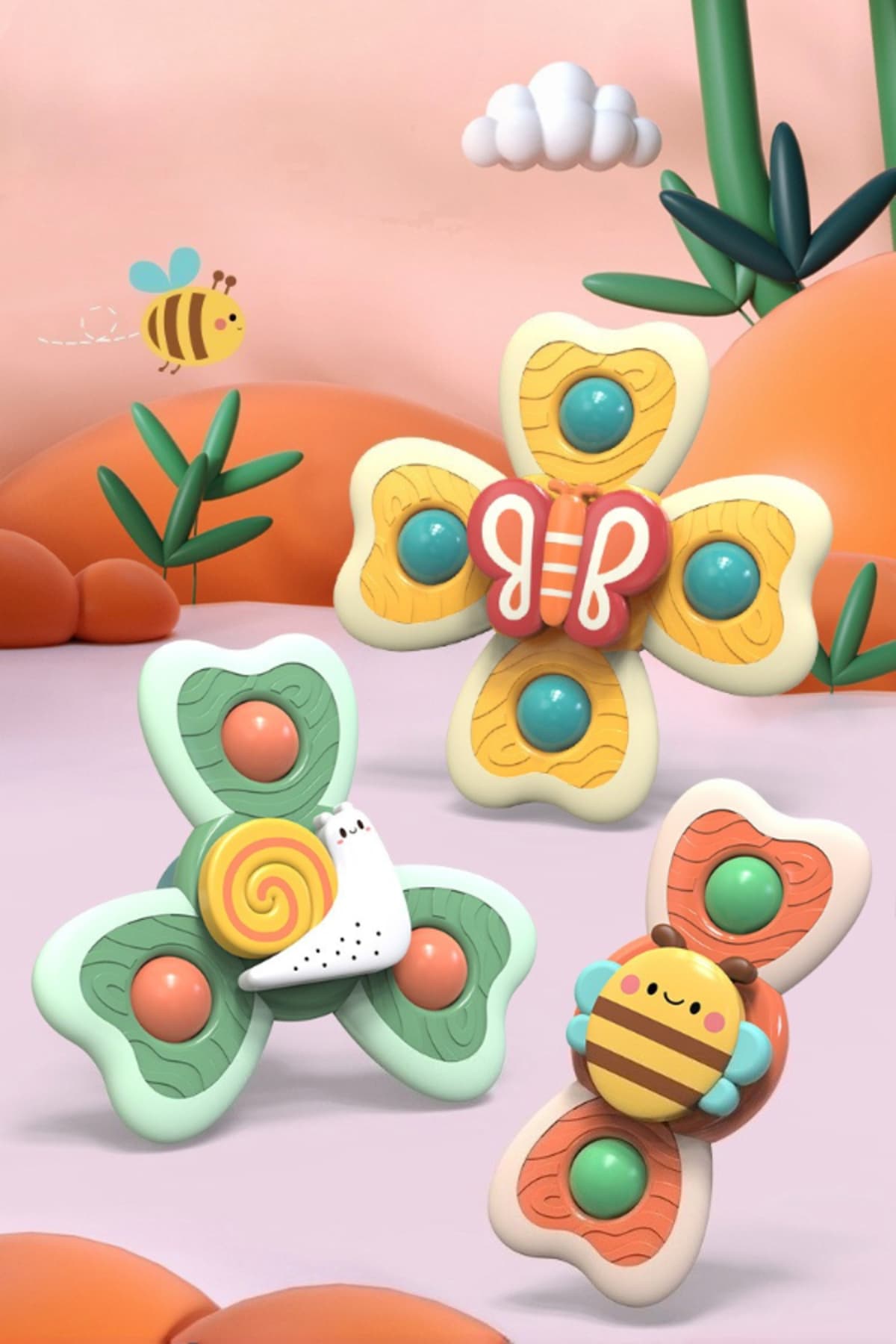 Can's Silikon 3'lü Halka Diş Kaşıma 18cm - 1