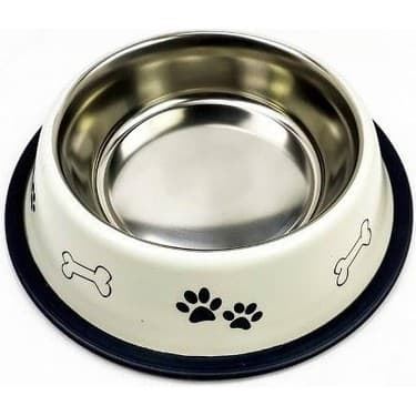 Desenli Çelik Mama Kabı 32oz - 1