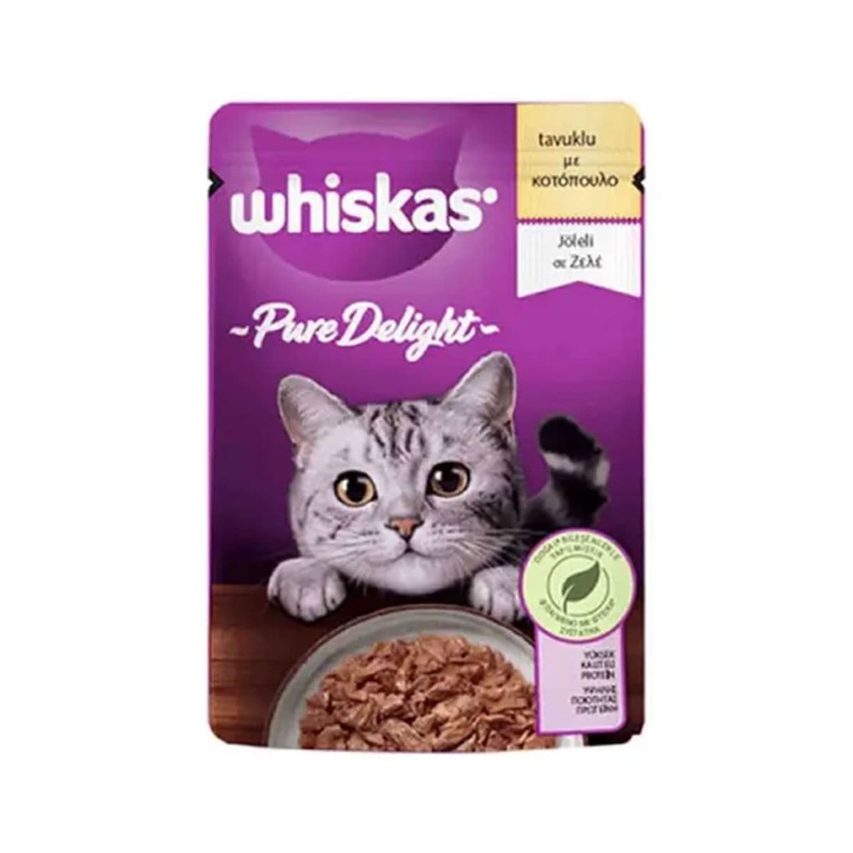 Whiskas Pure Delight Tavuklu Yetişkin Kedi Pouch 85gr