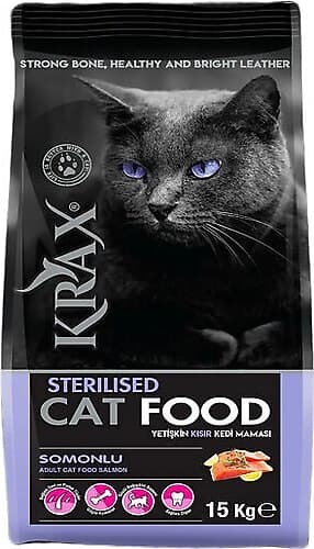 Krax Sterilised Somonlu Kedi Maması 15kg - 1