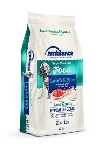 Ambiance Kuzu Etli Pirinçli Az Tahıllı Yetişkin Köpek Maması 12kg