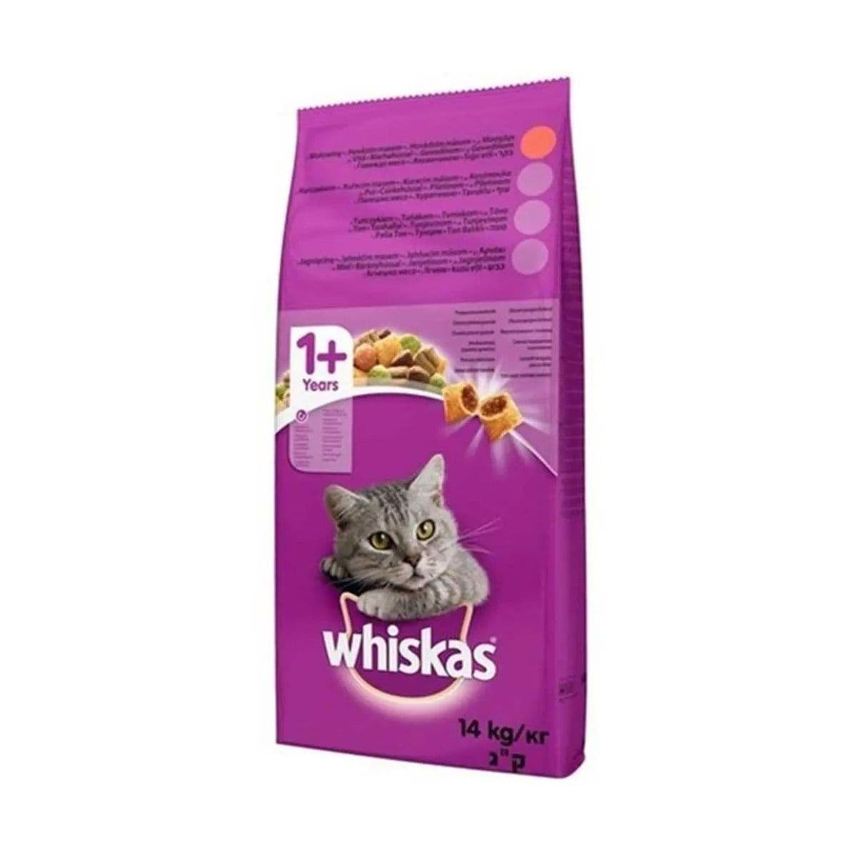 Whiskas Biftek ve Havuçlu Yetişkin Kedi Maması 14kg