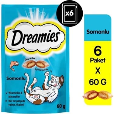 Dreamies Somonlu Kedi Ödülü 60gr 6'lı - 1