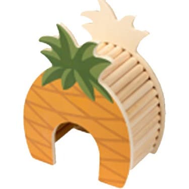 Pawise Ahşap Kemirgen Yuvası Ananas - 1