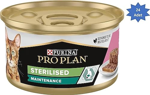 ProPlan Sterilised Ton Balıklı Kedi Konserve 85gr 24'lü - 1