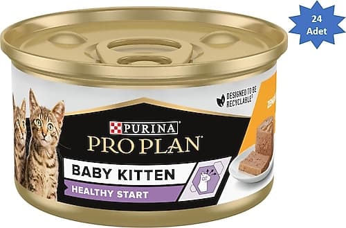 ProPlan Kitten Tavuklu Yavru Kedi Konserve 85gr 24'lü - 1